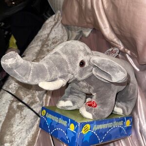 Plush Animated Elephant Bank with Animal Sounds (New)